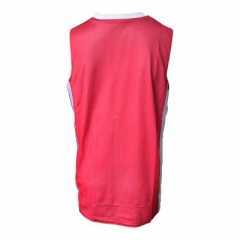 Rückansicht Basketballtrikots rot/weiß