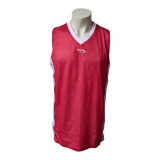 Frontansicht Basketballtrikots rot/weiß